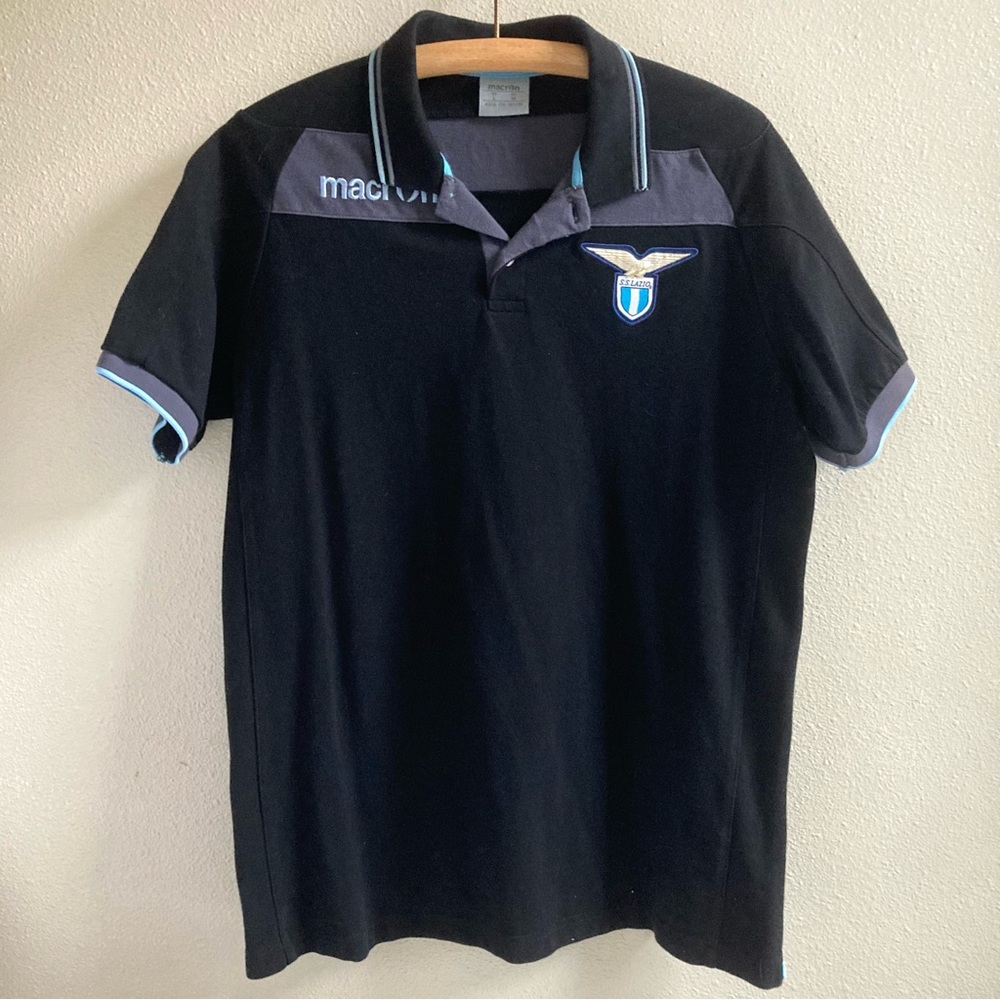 Macron ITALY SS LAZIO Men's Polo Shirt Short Sleeve Size US Medium